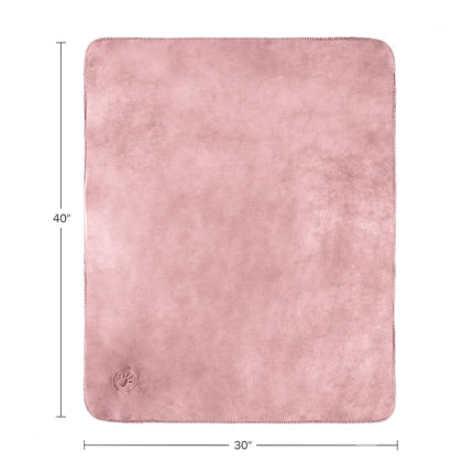 PETMAKER Waterproof Pet Blanket - 30x40-Inch Reversible Sherpa Fleece Throw Protects Couches, Cars, and Beds from Spills, Stains, and Fur (Pink)