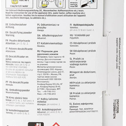 KÄRCHER Descaling Powder, 6 x 17 g Each, White