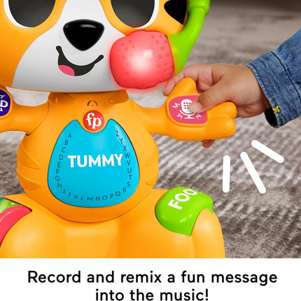 Fisher-Price Baby & Toddler Learning Toy Link Squad Bop & Groove Tiger with Sounds and Lights for Children from 9 Months