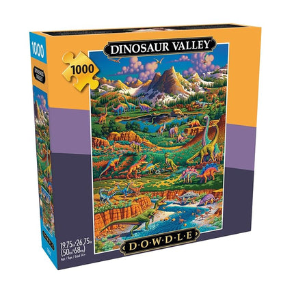 Buffalo Games - Eric Dowdle - Dinosaur Valley - 1000 Piece Puzzle - Challenging Puzzle Perfect for Game Nights - Finished Size is 26.75 x 19.75