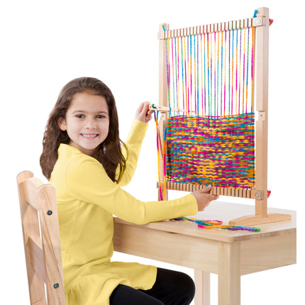 Telar de Melissa & Doug para manualidades diversas | Arte y manualidades | Juego de imitación | 3+ | Regalo para niño o niña