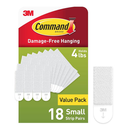 3M Command™ Small Picture Hanging Strips, Damage-Free Adhesive, 18 Pairs