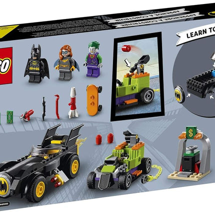 LEGO DC Batman: Batman vs. The Joker: Batmobile Chase 76180 Collectible Building Toy; Includes Batman, Batgirl and The Joker Minifigures Plus Buildable Batmobile and Hot Rod, New 2021 (136 Pieces)