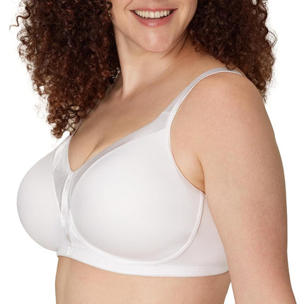 Playtex Women's 18 Hour Sensational Sleek Wirefree Full Coverage Bra Us4803 - White - 40E