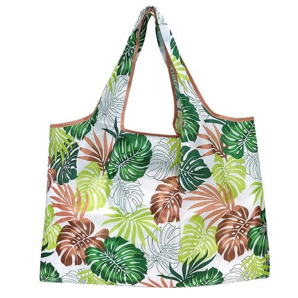 Wrapables A72044c Eco-Friendly Large Nylon (Set of 3) Reusable Shopping Bag, Tropical