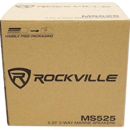 Rockville Rmsts69w Pair 1000W Waterproof Marine Boat Speakers 2-Way, White, 6 x 9"