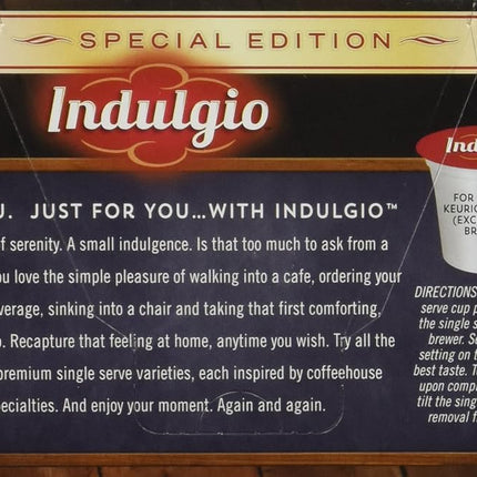 Indulgio Cappuccino, Sweet & Salty Caramel, 12-Count Single Serve Cup