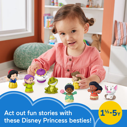 Fisher-Price Little People Jouets d'éveil Disney Princess Histoires en duo Ensemble de 8 figurines pour les jeux d'imitation Enfants de 18 mois et plus