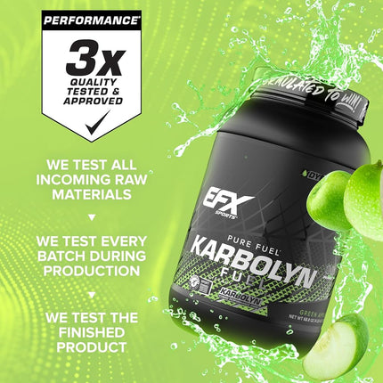 EFX Sports Karbolyn Nutritional Shake, Green Apple, 4.4 Pound