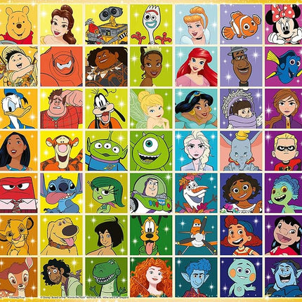 Ravensburger Disney Pixar Disney & Pixar Colour Palette Jigsaw Puzzles for Kids Age 6 Years Up - 100 Pieces XXL - Gifts for Children