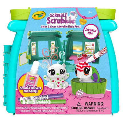 CRAYOLA Scribble Scrubbie Pets Scented Spa, Features Scented Markers