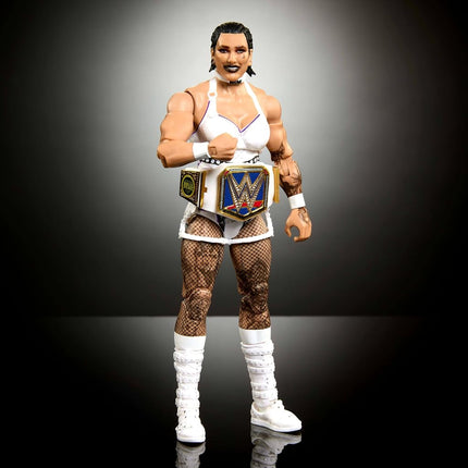 Mattel WWE Elite Figure and Accessories, Series #110 Rhea Ripley 6-Inch Collectible Figure and Accessories with 25 Points of Joint and Interchangeable Hands