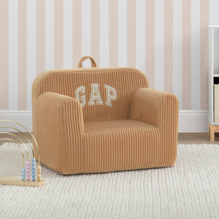 Delta Children babyGap Ribbed Velour Chairs - Greenguard Gold Certified, Brown