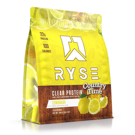 Ryse Clear Whey Isolate Protein Powder, Country Time Lemonade, 22g