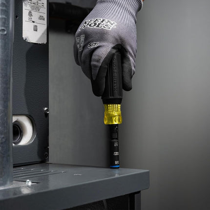 Klein Tools 32527HD KNECT 11-in-1 HVAC Multi-Bit Screwdriver/Nut Driver, Impact Rated with Phillips, Slotted, Square, and Schrader Bits