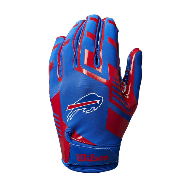 Guantes de fútbol americano elásticos Wilson NFL - Juvenil, Buffalo Bills