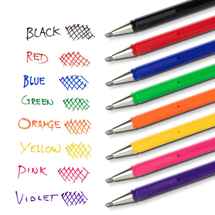 Pentel Arts Mattehop Gel Pen, (1.0mm), Bold Line, 8 Assorted Colors (K110VBP8M1)