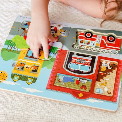 Around the Fire Station Sound Puzzle [Toy] [May 18, 2016] Melissa & Doug