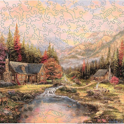 Buffalo Games - Sierra Paradise Wood Puzzle for Adults - Whimsy Cut Jigsaw Pieces - Ages 14 and Up