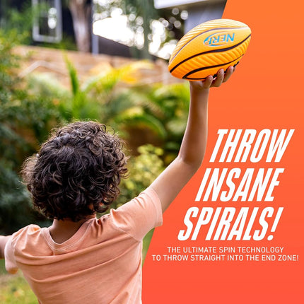 Nerf Kids Spiral Grip Mini Soft Foam Football - 8.5"
