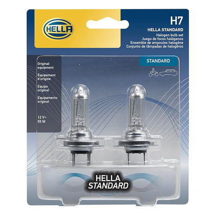 HELLA H7TB Standard Halogen Bulbs, 12 V, 55W