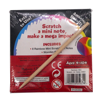Bloc de notas de rascar Mini arcoíris de Melissa & Doug