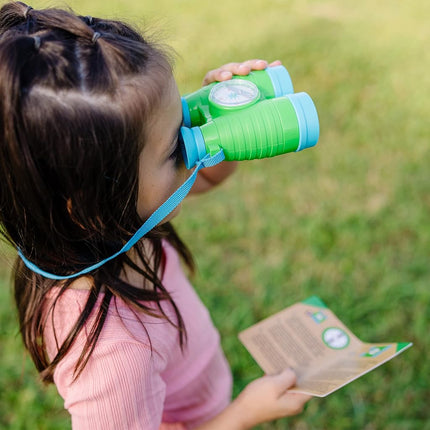 Melissa & Doug Let's Explore binoculars and compass set toy, Multicolour, Role play, Adventure and explore, Play without screen, 3 years+, Gift for boys or girls