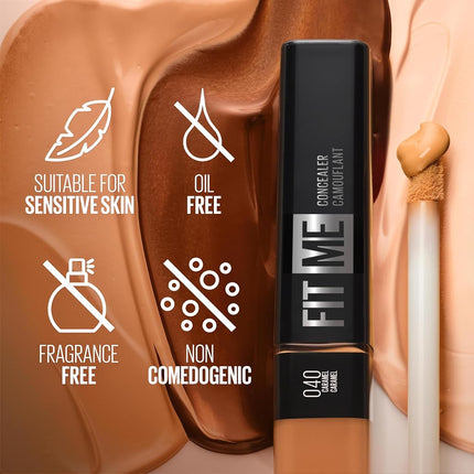 Maybelline Fit Me Liquid Concealer Makeup, Natural Coverage, Lightweight, Conceals, Covers Oil-Free, Vanilla (Packaging May Vary)