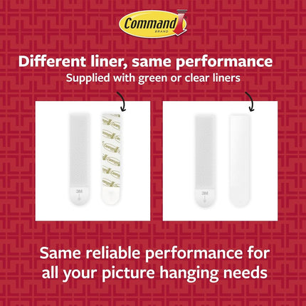 Command Medium and Large Picture Hanging Strips, Damage Free Hanging Picture Hangers, No Tools Wall Hanging Strips for Living Spaces, 12 Medium Pairs and 16 Large Pairs (56 Strips)