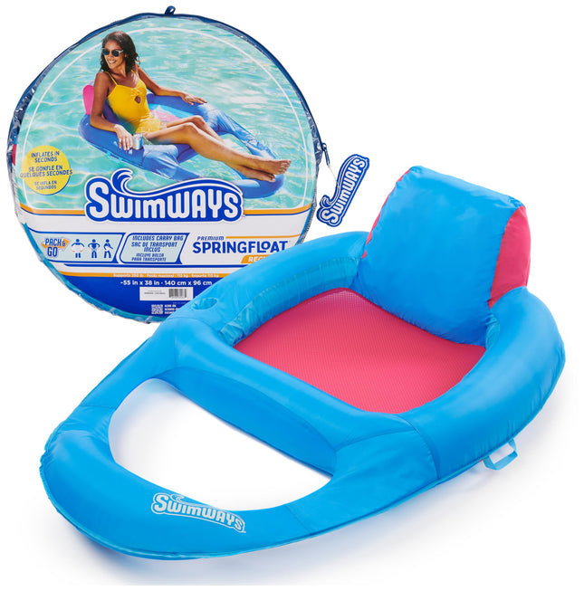 SwimWays Spring Float Premium Recliner Pool Lounge