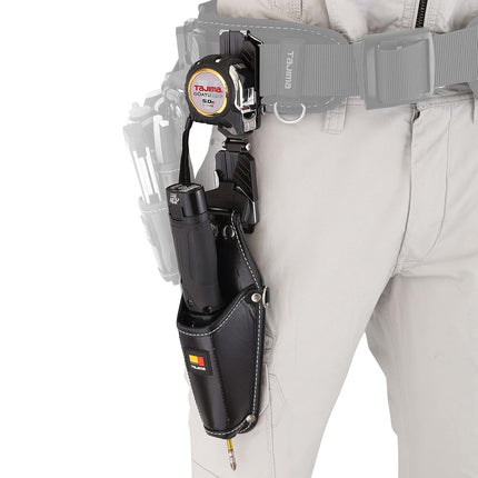 Tajima Safety System, Saff Retrofit Holder, Metal Top and Bottom 2 Loops, Space Saving Around the Waist, Movable Connections for Easy Access and Easy to Move Tools, Easy to Put on and Take Off, Attach