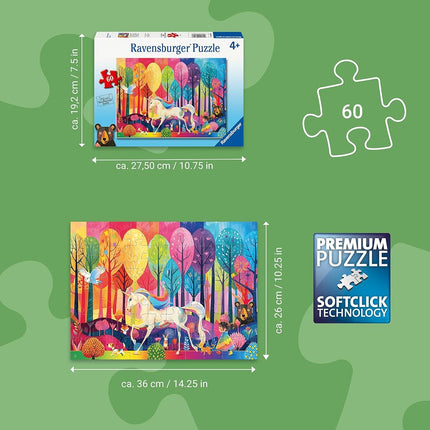 Ravensburger Fantastic Forest 35 Piece Jigsaw Puzzle – Kids Puzzle Age 4+, Unicorn & Animal Scene, Educational Toy for Children, Builds Problem-Solving, Hand-Eye Coordination & Concentration