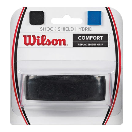 Wilson Shock Shield Hybrid Tennis Racquet Replacement Grip, Black
