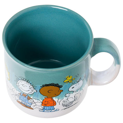 Silver Buffalo Peanuts OK to Be Group Reactive Glaze Camper Mug, 20oz