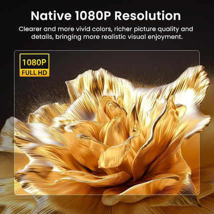 HAPPRUN Native 1080P Outdoor Smart Projector-Standard