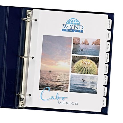 Avery 8-Tab Print-On Binder Dividers, White Tabs, 25 Sets (11554)