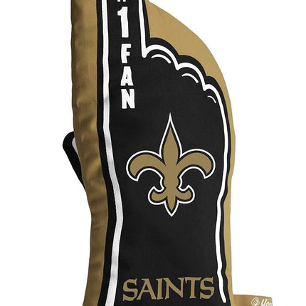 YouTheFan NFL New Orleans Saints #1 Oven Mitt - Black, Gold - 100% Cotton