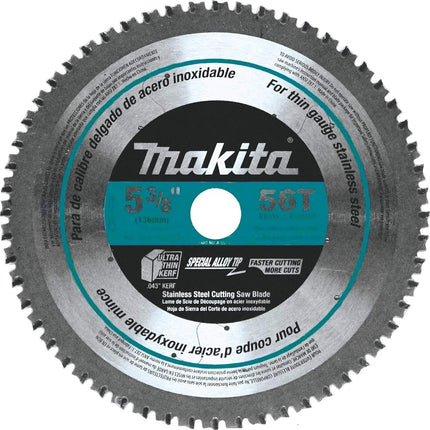 Makita A-95794 5-3/8-Inch 56T Carbide Cutting Blade, Stainless Steel