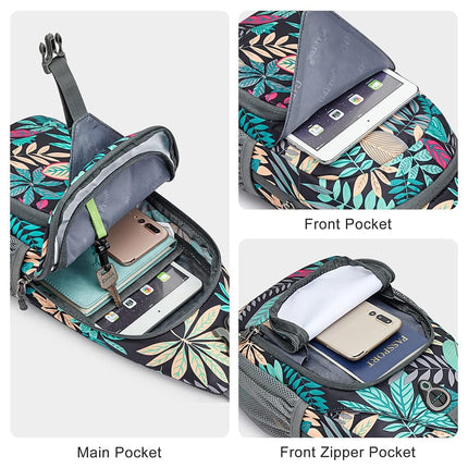 G4Free Sling Backpack Small Sling Bag Crossbody Chest Daypack for Men Women Hiking Travel