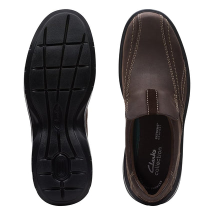 Clarks Gessler Step Mens Loafer, Dark Brown, 47 EU Wide