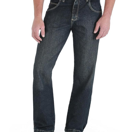 Wrangler Men's Straight Rugged Wear Relaxed Straig