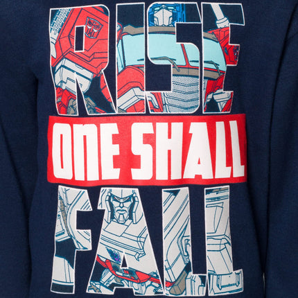 Sweat à capuche demi-zippé Transformers Optimus Prime Bumblebee Megatron pour tout-petits et grands enfants, bleu, 4 ans