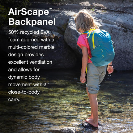 Osprey Unisex Kid's Hiking Backpack with Hydraulics Reservoir, Green Canopy, One Size, Hiking Backpack With Hydraulics Reservoir