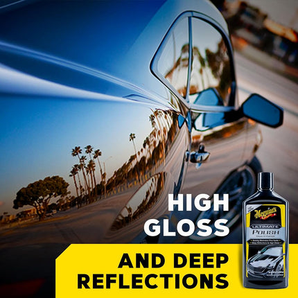 Meguiar's G19216EU Ultimate Car Polish Pre-Waxing Glaze 473ml. for deep Reflections and Maximum Gloss