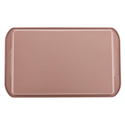 Molde antiadherente Farberware, bandeja/placa de horno antiadherente - 11 x 17 pulgadas, rojo oro rosa