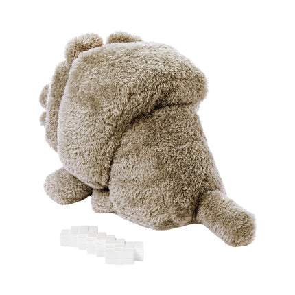 Mattel Minecraft Dennis the Wolf Plush Toy with Feeding Action & Sound, Food Mode Stuffed Animal Inspired by A Minecraft Movie, JDW26
