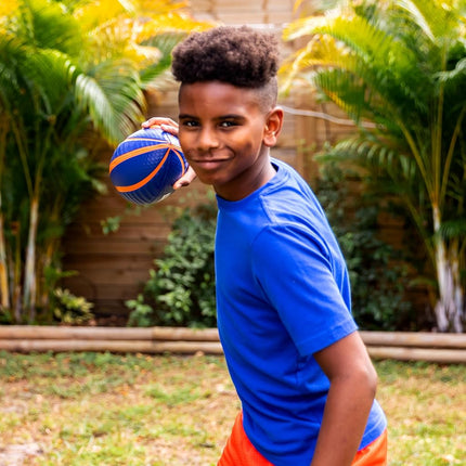 Nerf Spiral Grip Mini Football - Patented Spacelace for Ultimate Spirals - Machine Stitched Construction - Pump Included
