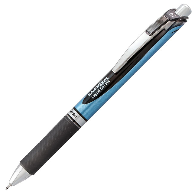 Pentel EnerGel Deluxe RTX Retractable Liquid Gel Pen, (0.7mm), Needle Tip, Black Ink, 3 Pack (BLN77BP3A)