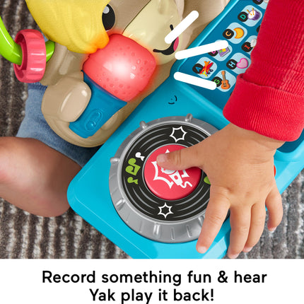 Fisher-Price Link Squad A to Z Yak, juguete de aprendizaje para bebés con música y luces interactivas para niños a partir de 9 meses, solo compatible con artículos Link Squad