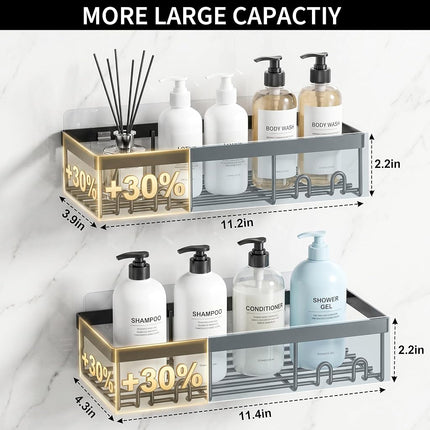Moforoco Pink 5 Pack Shower Caddy Shelf Organizers Rack, Self Adhesive Black Bathroom Storage Organization, Home Kitchen No Drilling Inside Decor Rv Accessories, First Apartment Essentials…